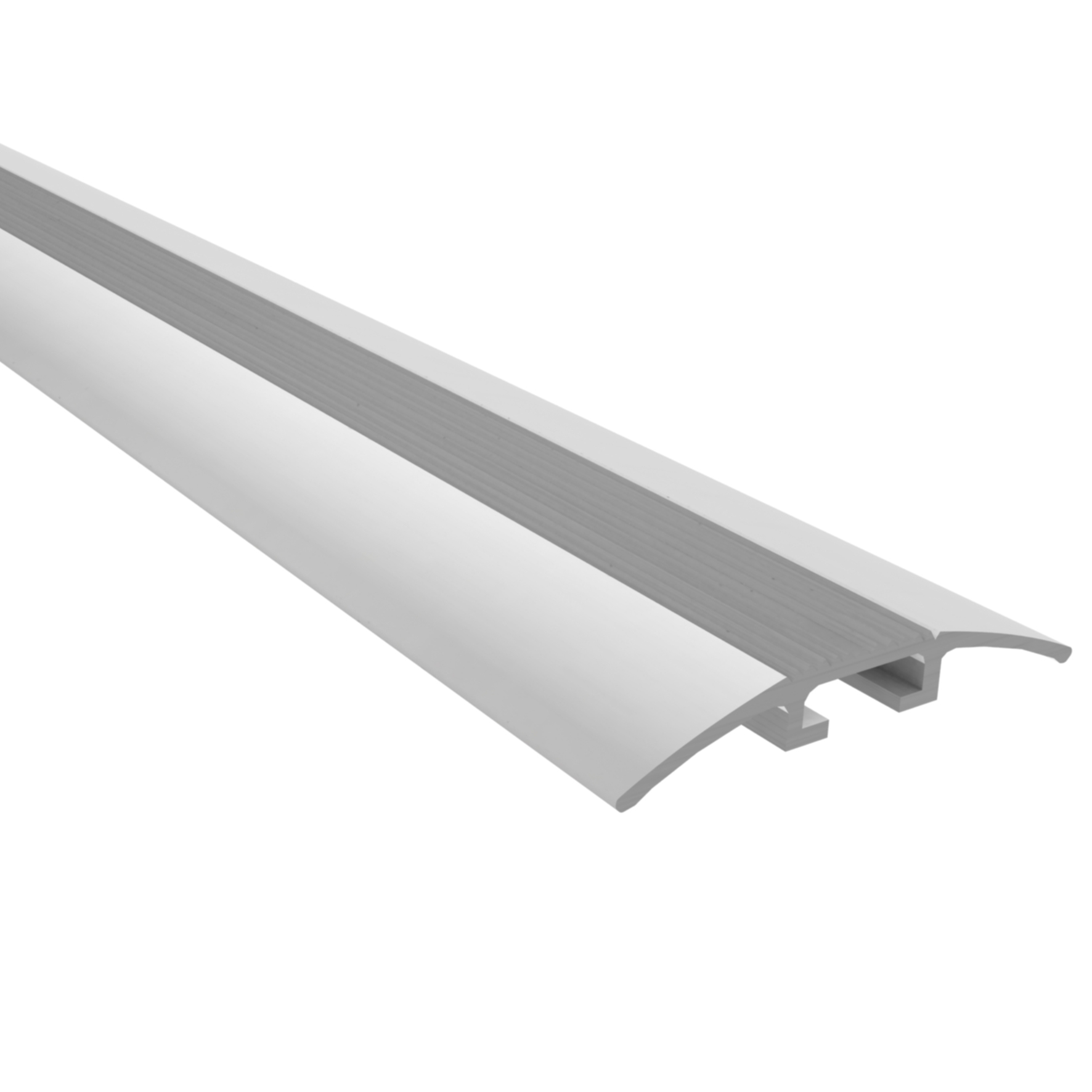 CUBREJUNTA METALICA C/TARUGO PLATA 1MTL DVP