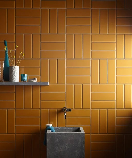 CERAMICA MURO 10 X 30 DIAMANT OCHRE 0.84 MT X CAJA 2DA. SELEC. MARAZZI