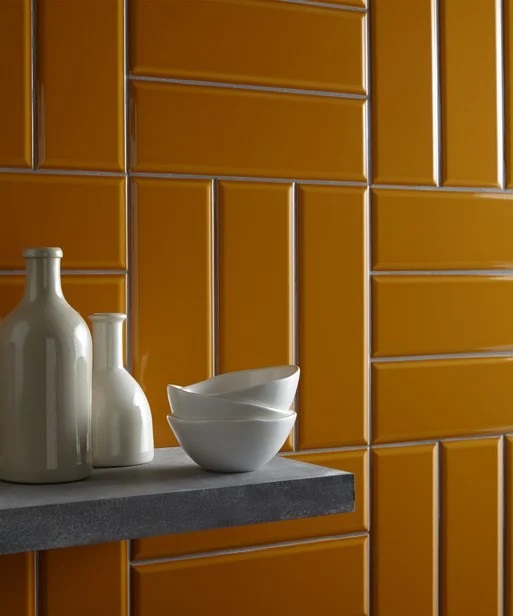 CERAMICA MURO 10 X 30 DIAMANT OCHRE 0.84 MT X CAJA 2DA. SELEC. MARAZZI