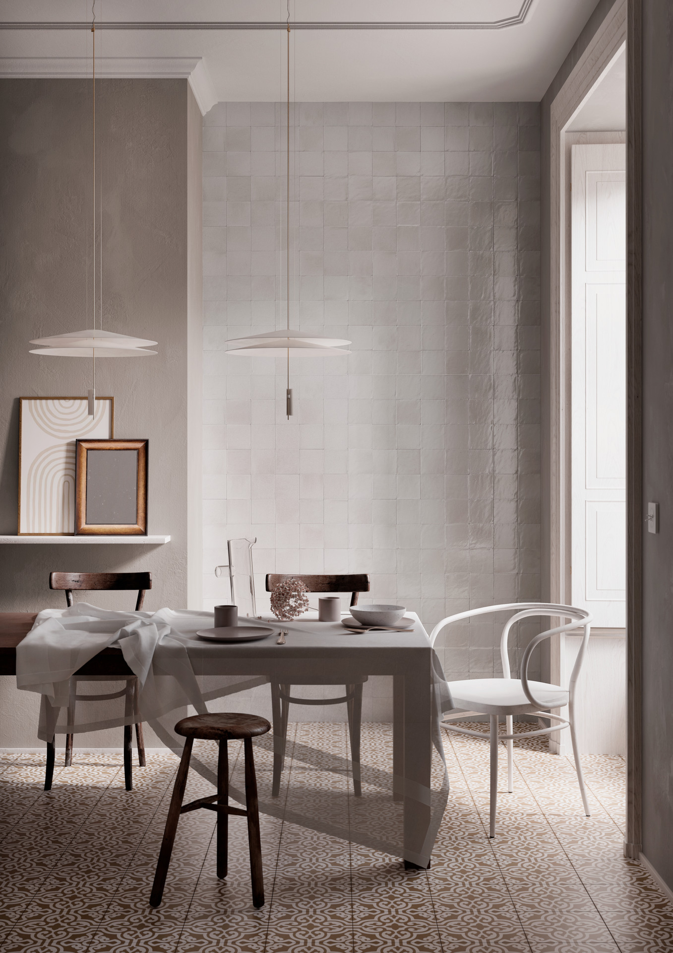 PORCELANATO 10 X 10 GLEEZE BIANC G MURO 0.68 MT X CAJA 2DA. SELECC. MARAZZI