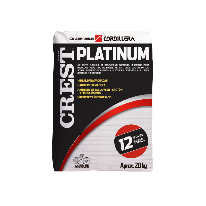 PEGAMENTO CREST PLATINUM  20 KILOS (negro)