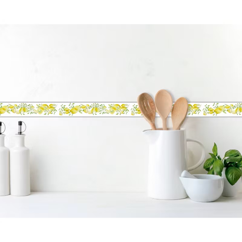CENEFA AUTOADHESIVA LIMON 8.5 X 40 2.40 MTL KANTU