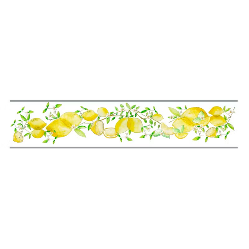 CENEFA AUTOADHESIVA LIMON 8.5 X 40 2.40 MTL KANTU
