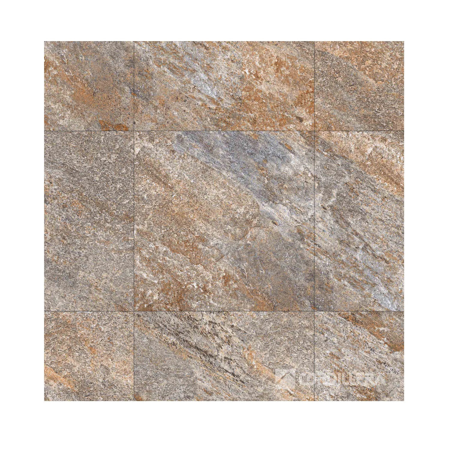 CERAMICA PISO 61 X 61 QUARZITA OXIDO 6 CARAS 1.48 MT X CAJA CORDILLERA