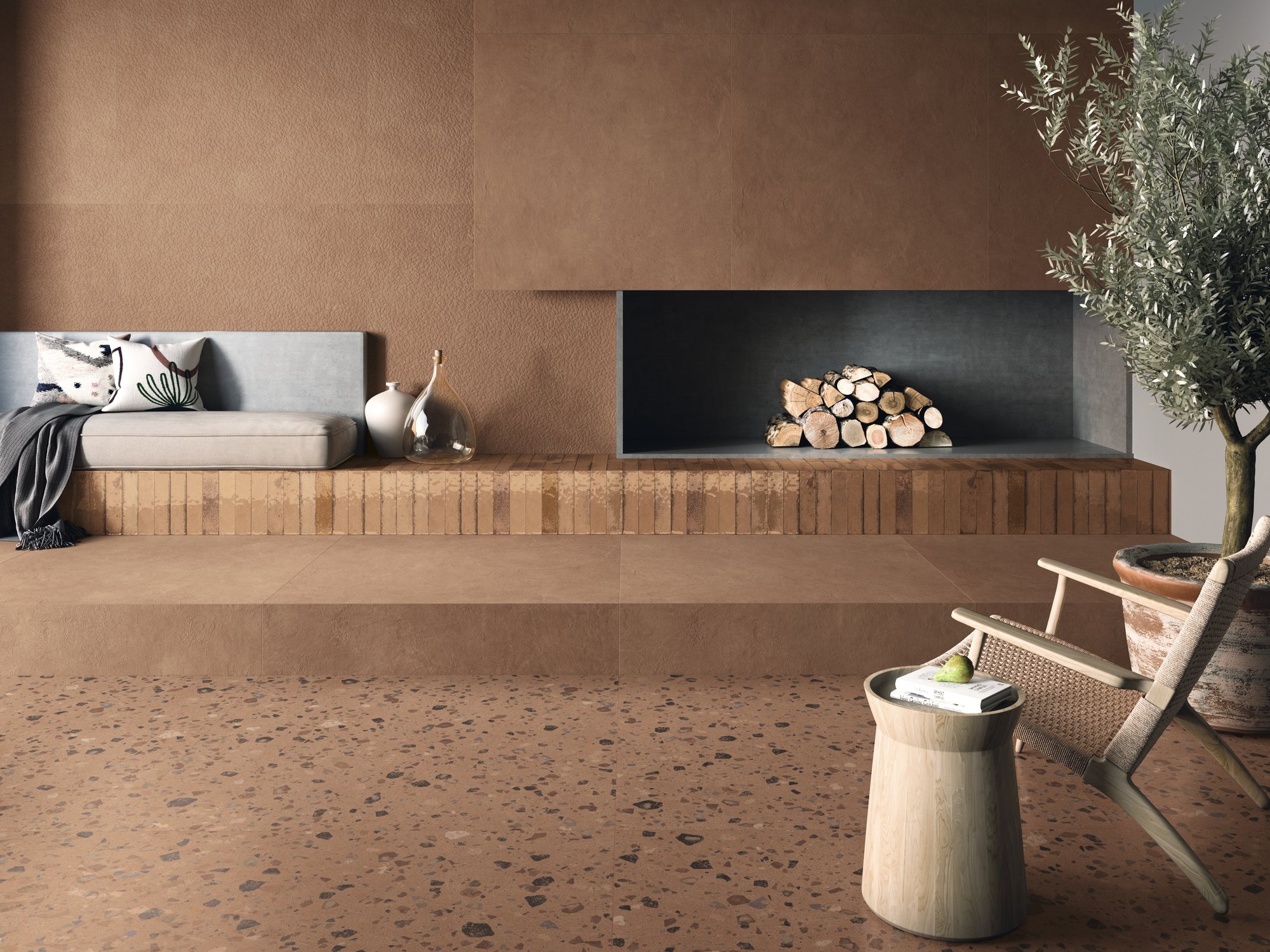 PORCELANATO 7 X 28 MURUS TERRA MURO 0.98 MT X CAJA 2DA. SELEC. MARAZZI
