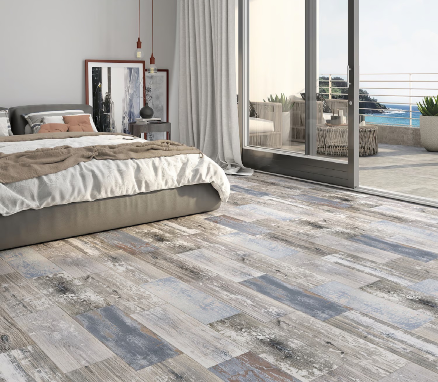 CERAMICA PISO 19 X 57 FRESNO GRIS 1.41 MT X CAJA SUPERCERAMICA