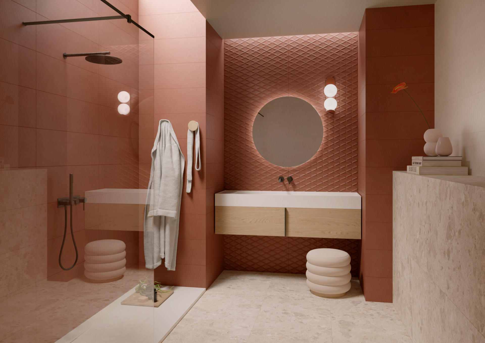 CERAMICA MURO 25 X 76 CHILL CLAY 1.14 MT X CAJA 2DA. SELECC. MARAZZI