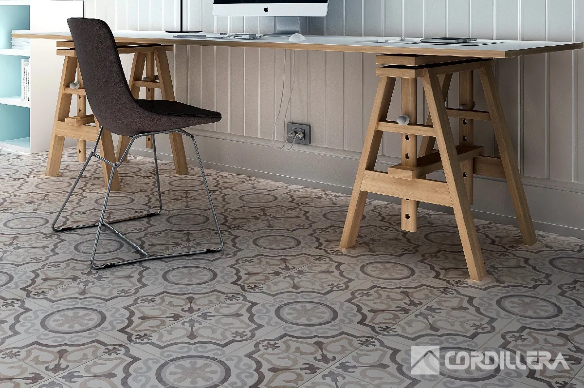 CERAMICA PISO 45 X 45 FEZ GRIS 2.29 MT X CAJA CORDILLERA