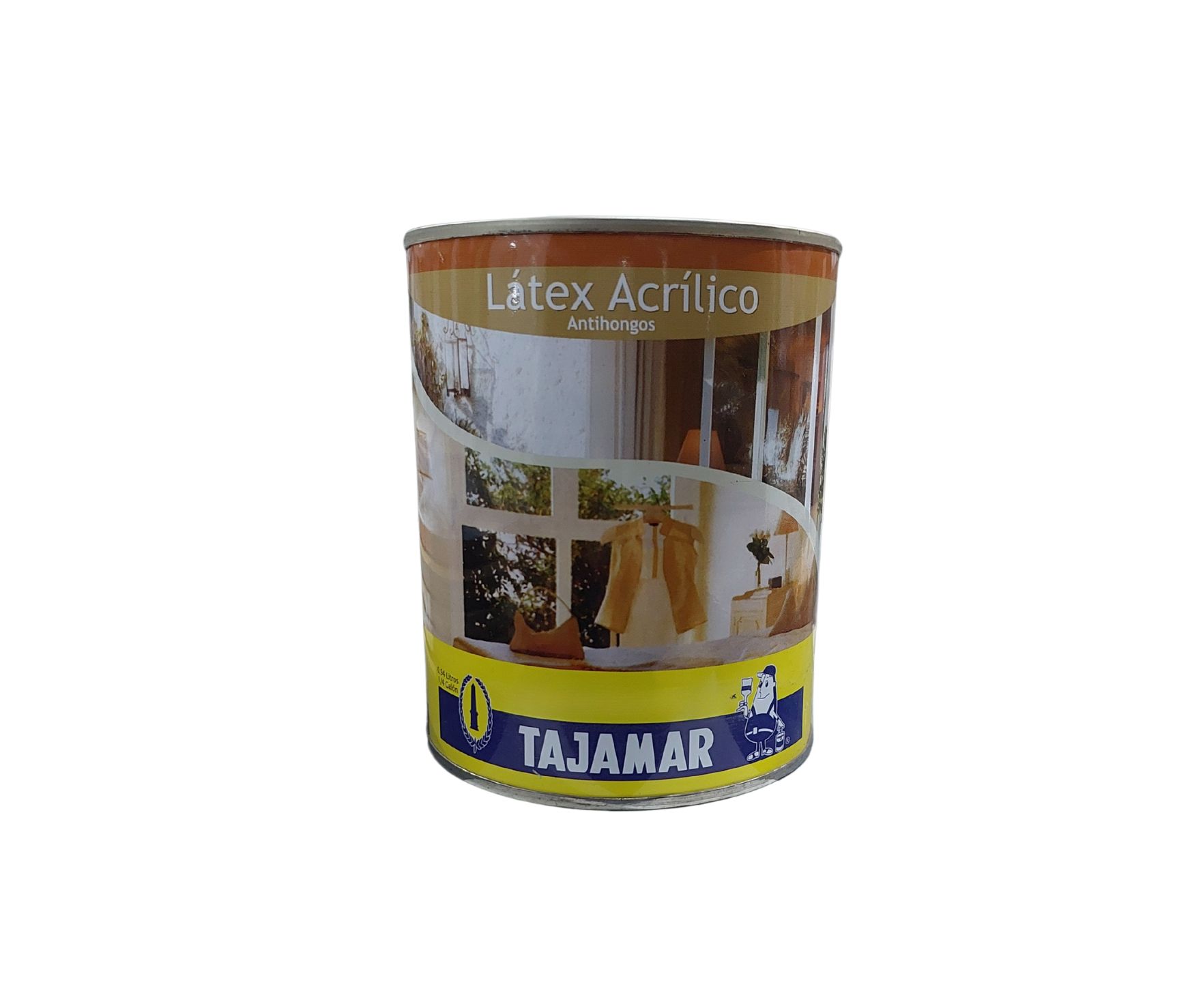LATEX ACRILICO NEGRO TAJAMAR 1/4 galon