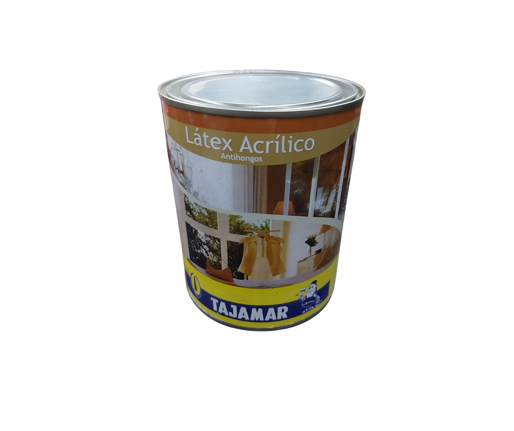 LATEX ACRILICO NEGRO TAJAMAR 1/4 galon