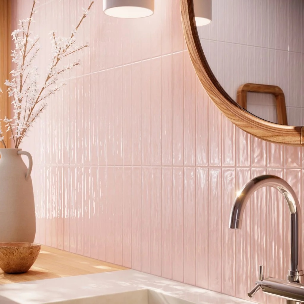 CERAMICA MURO 10 X 30 AVA PINK BLUSH 1.02 MT X CAJA 2DA. SELEC. VILAR