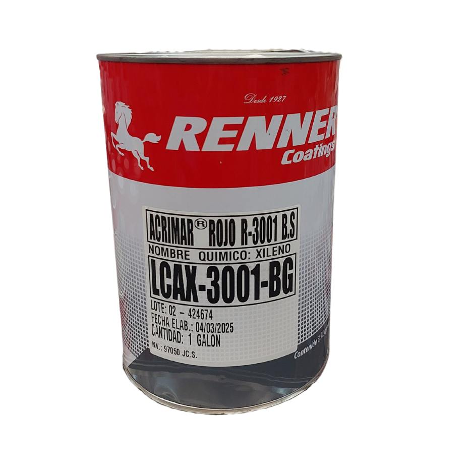 PINT PISO ACRIMAR ROJO 3001 RENNER Galon