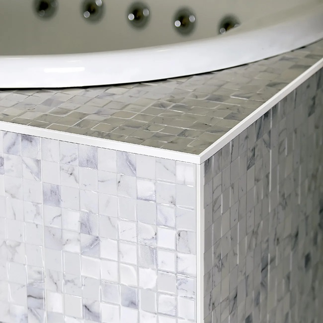TAPACANTO BLANCO REF.1903 ALUMINIO 16 X 16 X 2MM TIRA 2.50MTL ATRIM