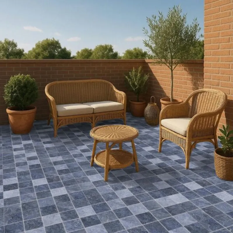 CERAMICA PISO 60.5 X 60.5 STONE MARINE BLUE (61552) 2.58 MT X CAJA EMBRAMACO