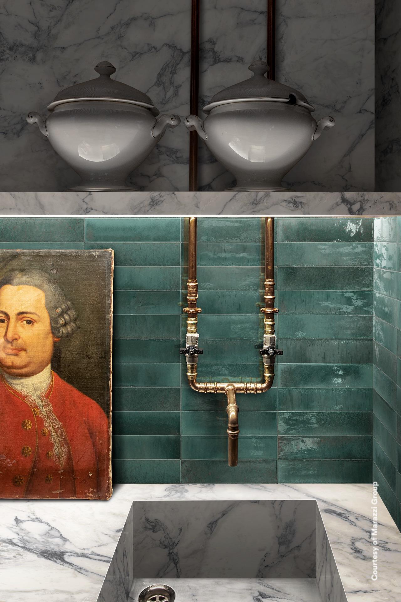 PORCELANATO 6 X 24 LUME TURQ. LX 0.52 MT X CAJA 2DA. SELECC. MARAZZI