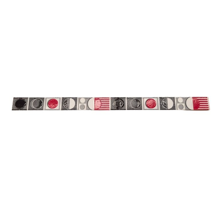 LISTEL CERAMICA CARTAGENA 03 X 40 SET 3 PIEZAS ( 1.20 MTL) KANTU
