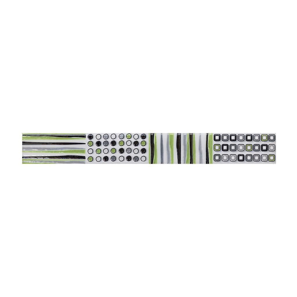 LISTEL CERAMICA TEXTURAS 05 X 40 SET 3 PIEZAS (1.20 MTL) KANTU