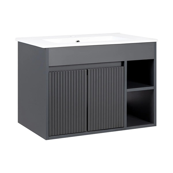 MUEBLE VANITORIO 60 X 46 LILLE DARK GRAY TEXTURADO STRETTO