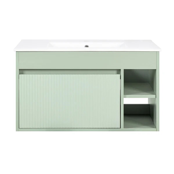 MUEBLE VANITORIO 70 X 46 MARSELLA SAGE GREEN TEXTURADO  STRETTO