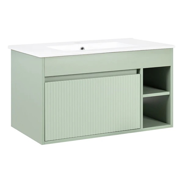 MUEBLE VANITORIO 70 X 46 MARSELLA SAGE GREEN TEXTURADO  STRETTO