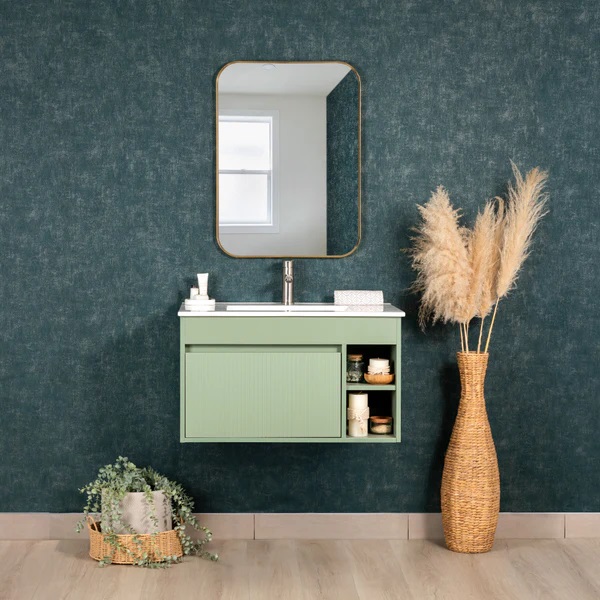 MUEBLE VANITORIO 70 X 46 MARSELLA SAGE GREEN TEXTURADO  STRETTO