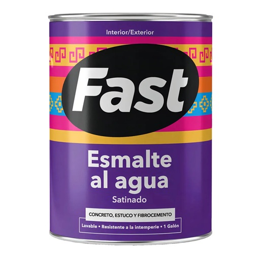 ESMALTE AGUA BLANCO FAST 1/4 galon