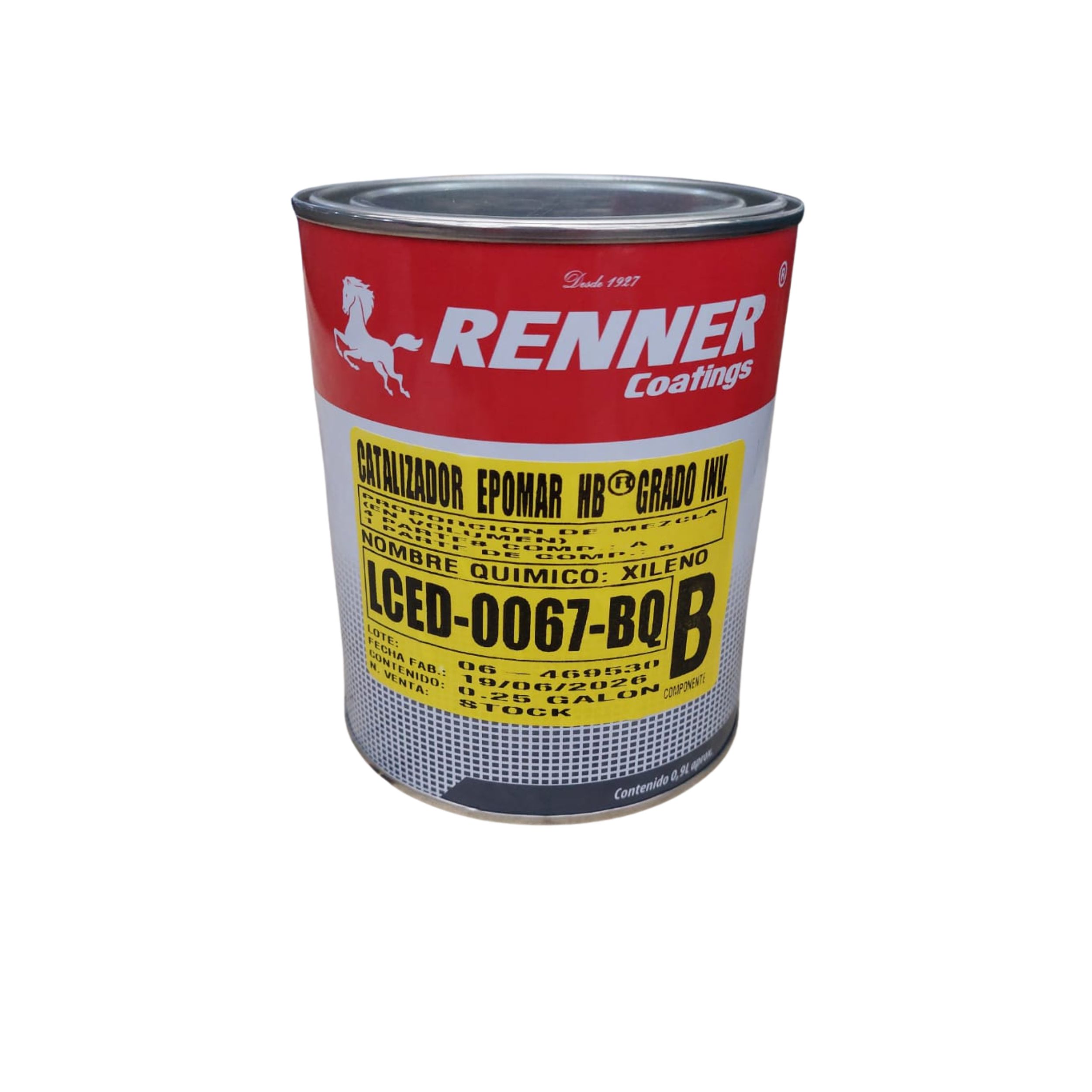 CATALIZADOR ESMALTE EPOXICO RENNER 1/4 galon