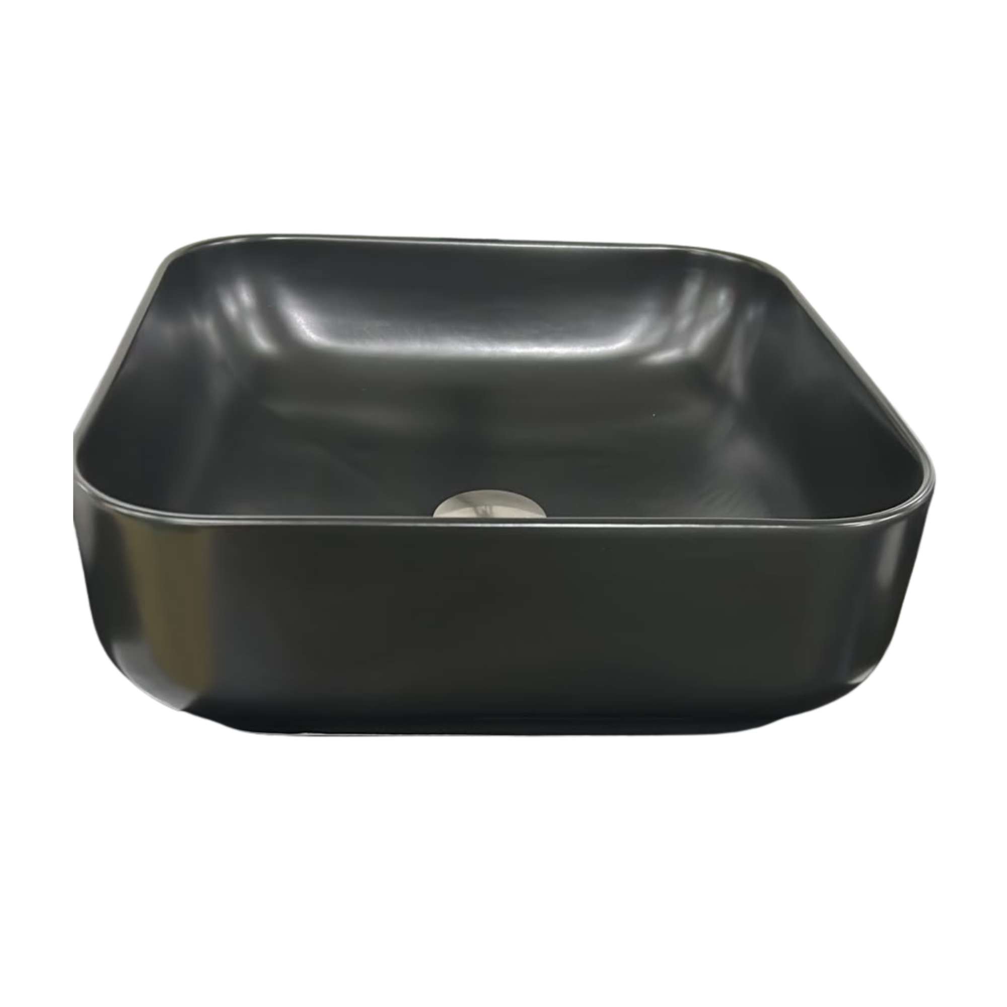 VANITORIO SOBREPONER 39 X 39 X 14 REF.AMB1801 NEGRO MATE TEBISA