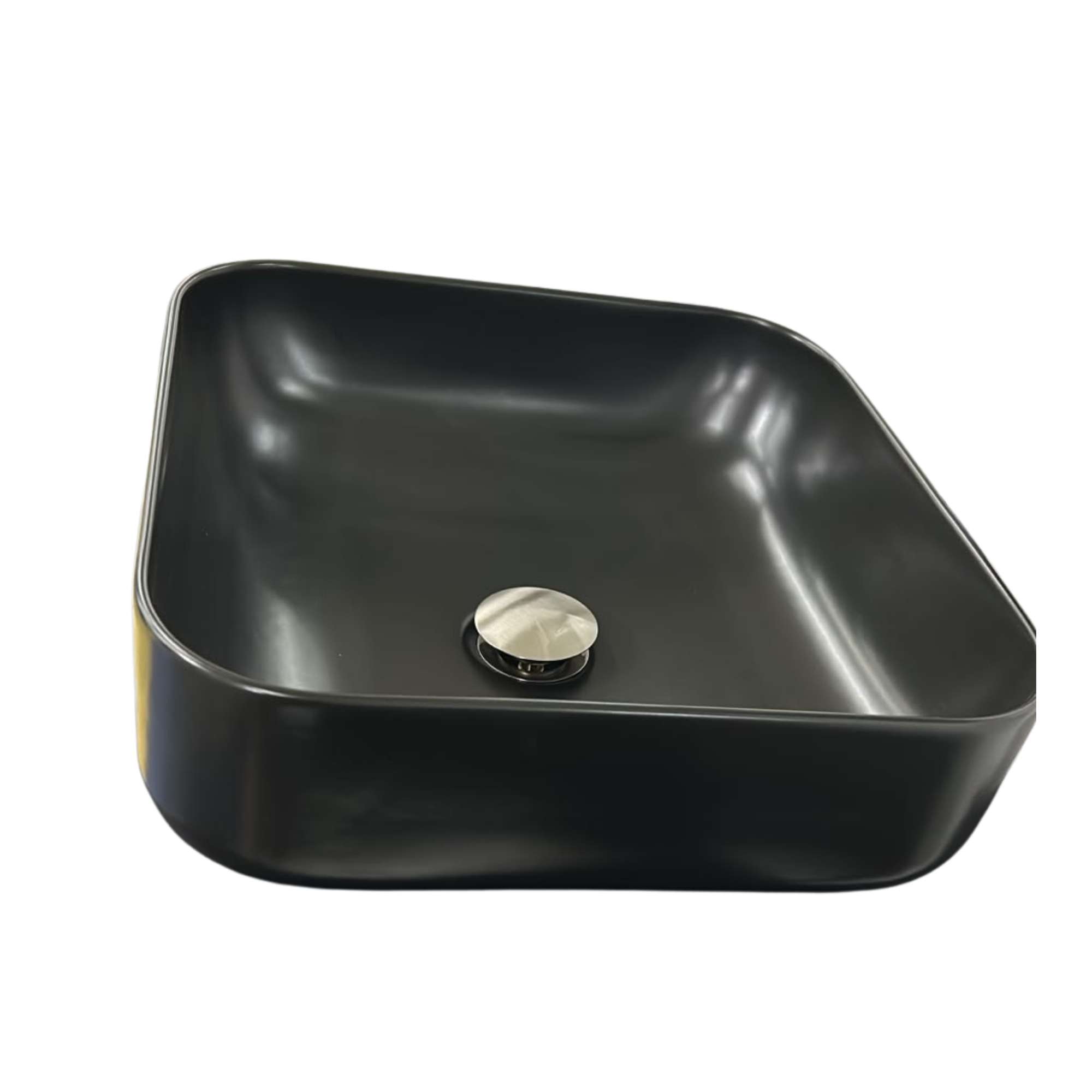 VANITORIO SOBREPONER 39 X 39 X 14 REF.AMB1801 NEGRO MATE TEBISA
