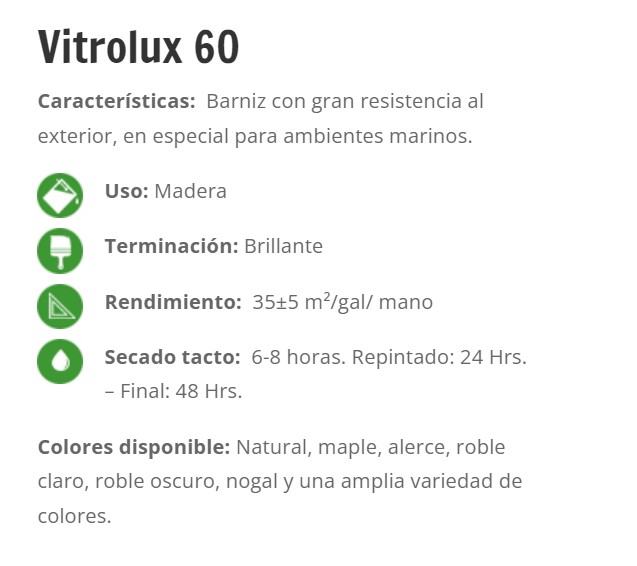 1/4 GL VITROLUX 60 MAPLE